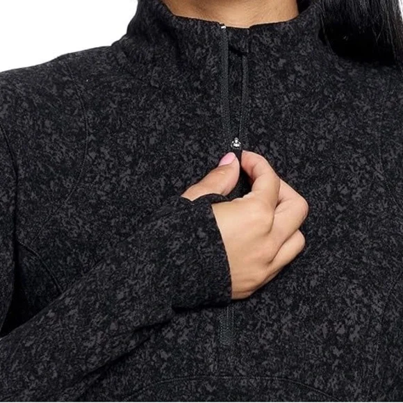 Spyder 1/4 zip Fleece Black Tonal (Abstract) Sweater - XXL - NWT - Picture 3 of 8